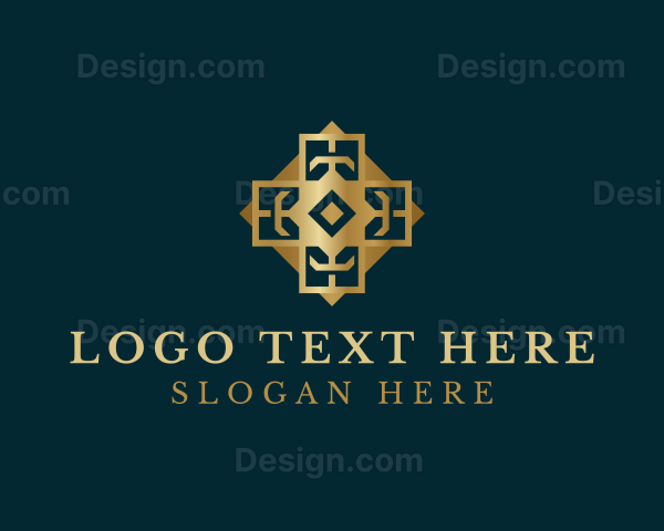Gold Decorative Tile Logo