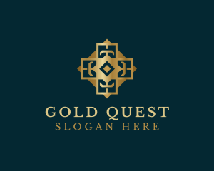 Gold Decorative Tile logo design