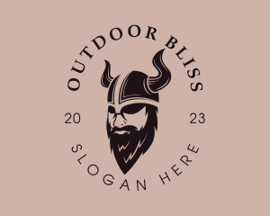 Viking Beard Man Logo