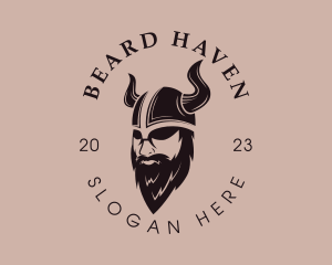 Viking Beard Man logo design