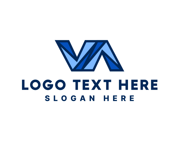 Letter Va logo example 1