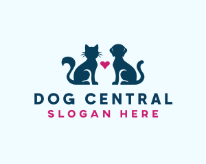 Puppy Kitten Veterinarian logo design