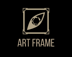 Picture Frame Eye Shutter logo design