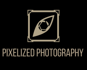 Picture Frame Eye Shutter logo design