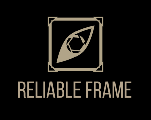 Picture Frame Eye Shutter logo design