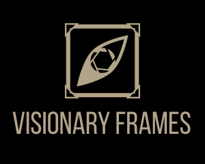 Picture Frame Eye Shutter logo design