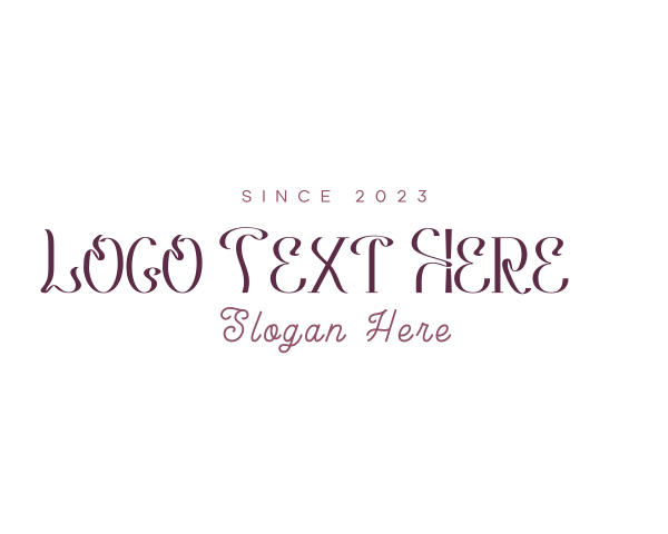 Glam logo example 4