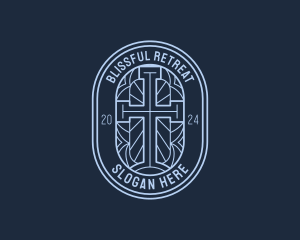 Religion Fellowship Cross logo design