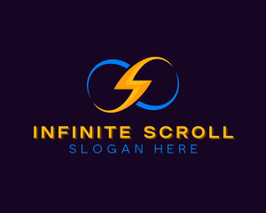 Lightning Bolt Infinite logo design