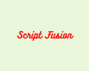 Retro Curvy Script logo