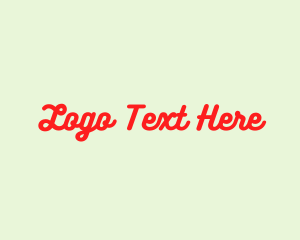 Font - Retro Curvy Script logo design