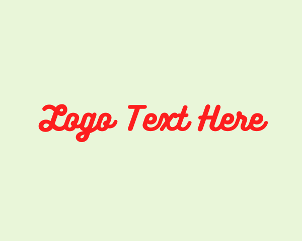 Script logo example 3