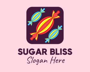 Sweet Candy Mobile App logo design