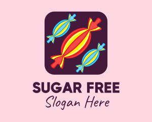 Sweet Candy Mobile App logo design