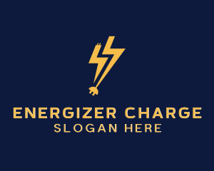 Electrical Lightning Socket logo design