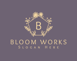 Botanical Flower Wellness logo design