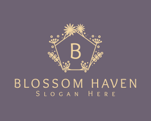 Botanical Flower Wellness logo design