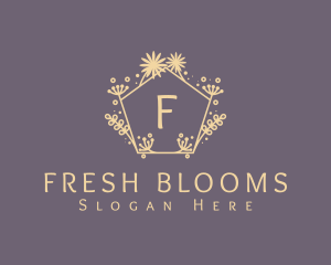 Botanical Flower Wellness logo design