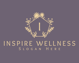 Botanical Flower Wellness logo design