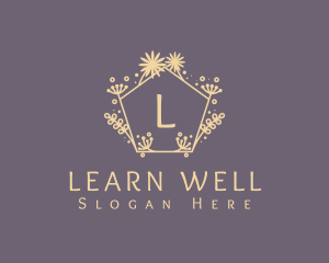 Botanical Flower Wellness logo design