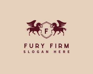 Pegasus Shield Firm logo design