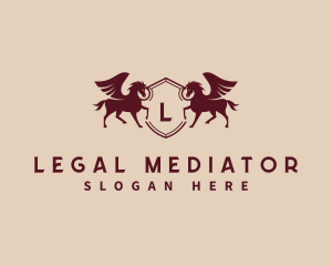 Pegasus Shield Firm logo design