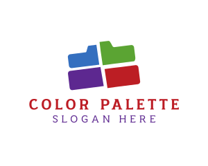 Colorful Folder Photographer logo design