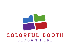 Colorful Folder Camera logo design