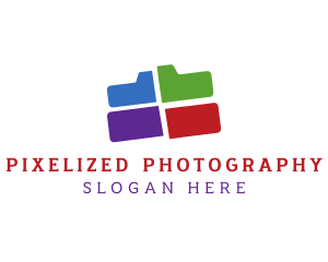 Colorful Folder Camera logo design