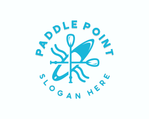 Kayak Paddle Watersports logo design