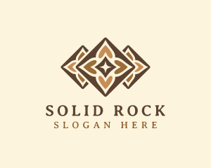 Floral Tile Flooring logo design