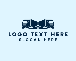 Blue Delivery Truck logo