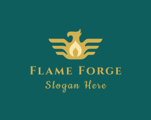 Flame Phoenix Company logo design