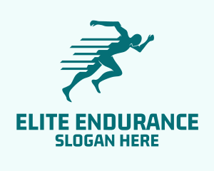 Marathon Sprint Run logo design