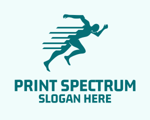 Marathon Sprint Run logo design