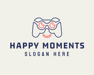 Happy Gamer Controller logo design