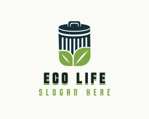 Eco Garbage Bin logo design