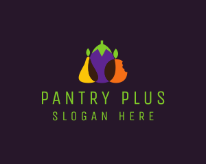 Pear Eggplant Orange Grocery logo