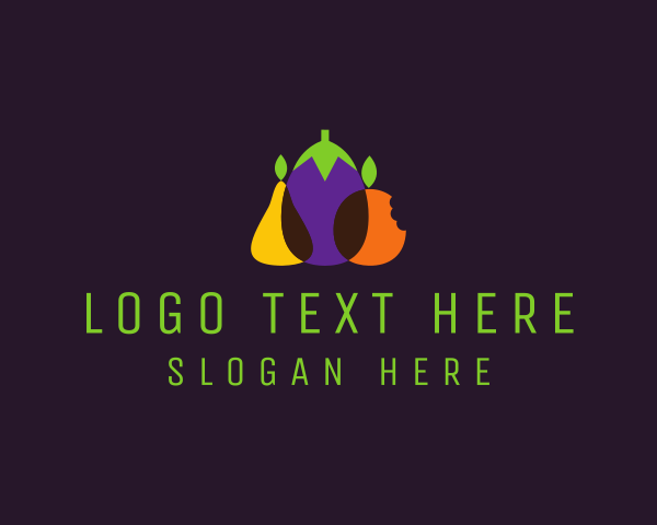 Vegetarian logo example 3