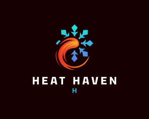 Hot Cold HVAC logo