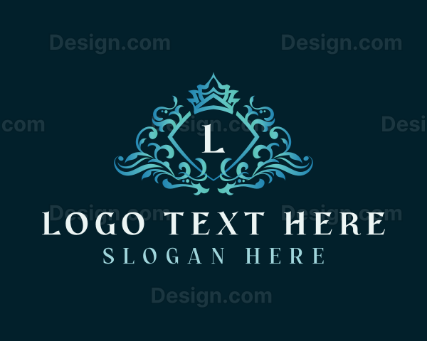 Ornamental Luxury Crown Logo