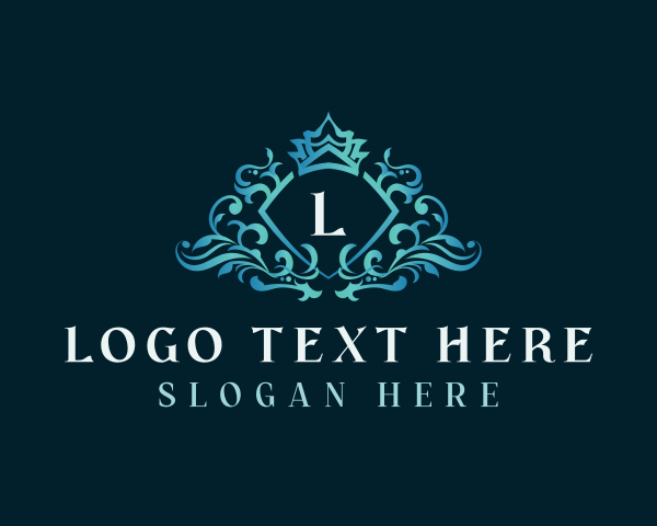 Ornamental Luxury Crown logo