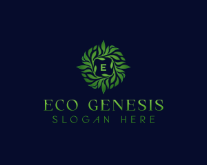 Wellness Eco Leaf logo design