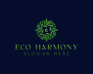 Wellness Eco Leaf logo design