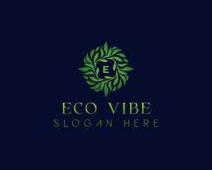 Wellness Eco Leaf logo design