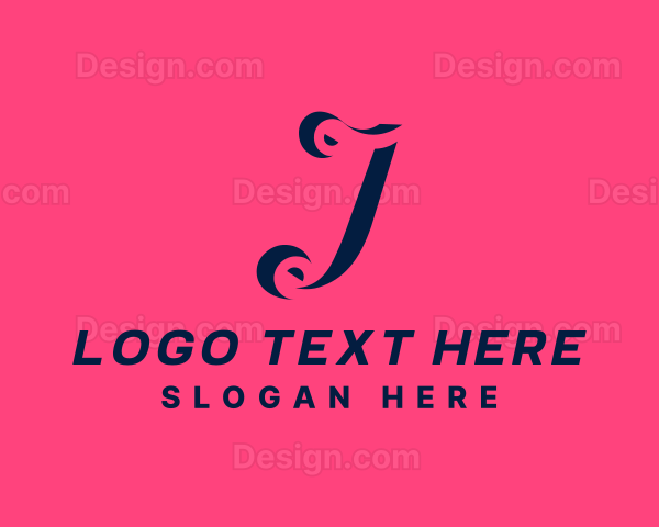 Feminine Fashion Cursive Logo