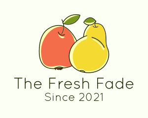 Pear & Peach Harvest logo design