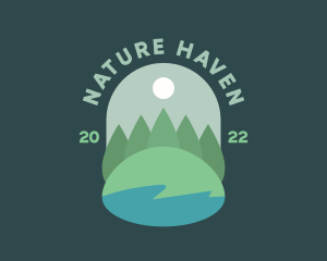 Nature Landscaping Garden logo design