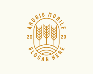 Agriculture Wheat Field logo design