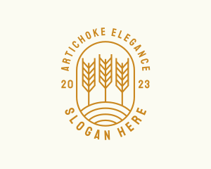 Agriculture Wheat Field logo design